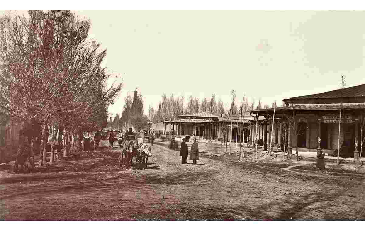 Tashkent. Romanovsky Street, Resurrection Market Buildings, 1888